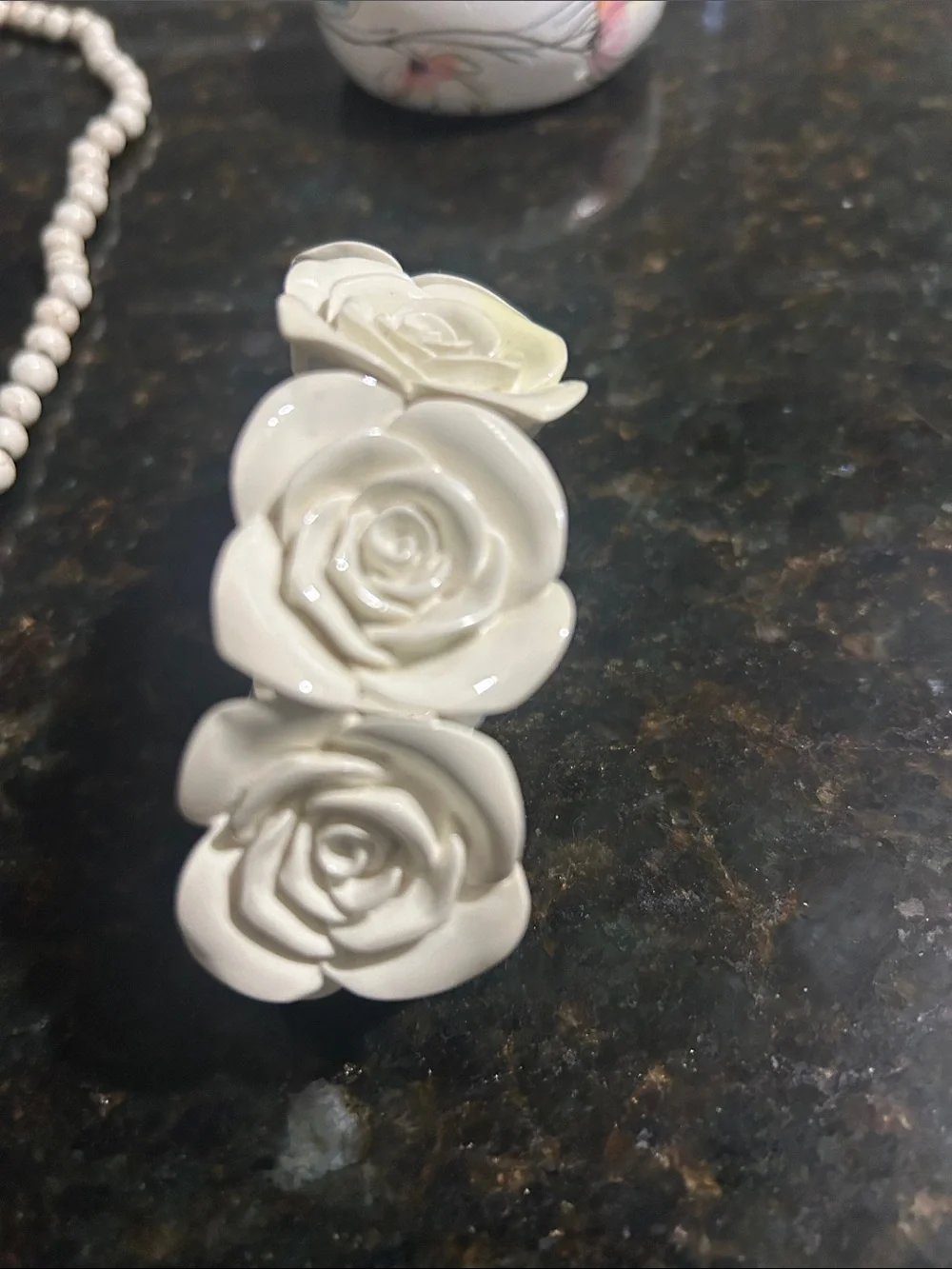 2 bracelets 1 necklace and 1 pair of earrings